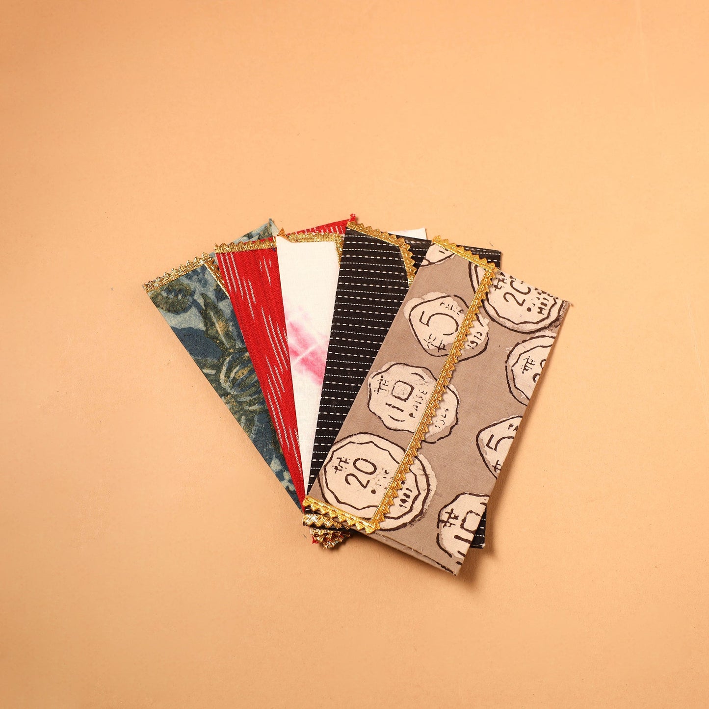 Handmade Fabric Envelope (Assorted Set of 5)