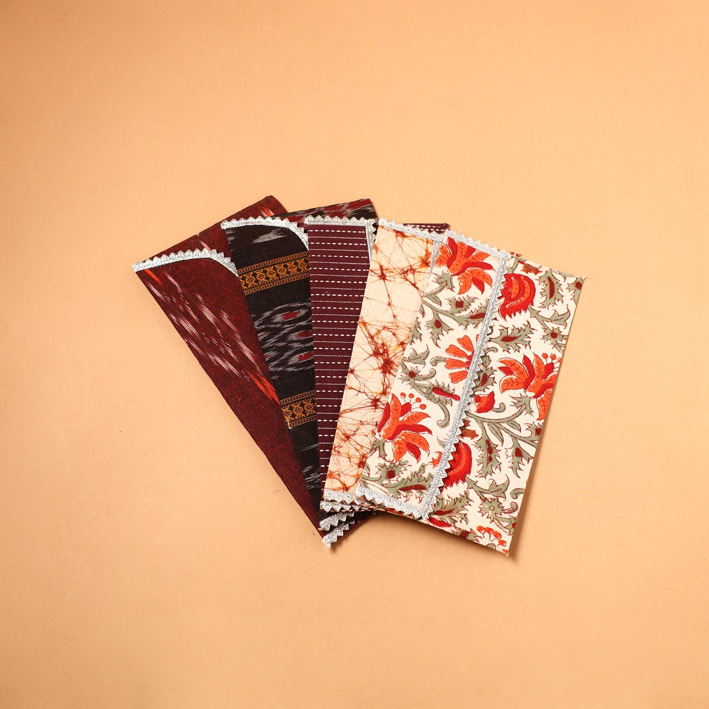 Handmade Fabric Envelope (Assorted Set of 5)