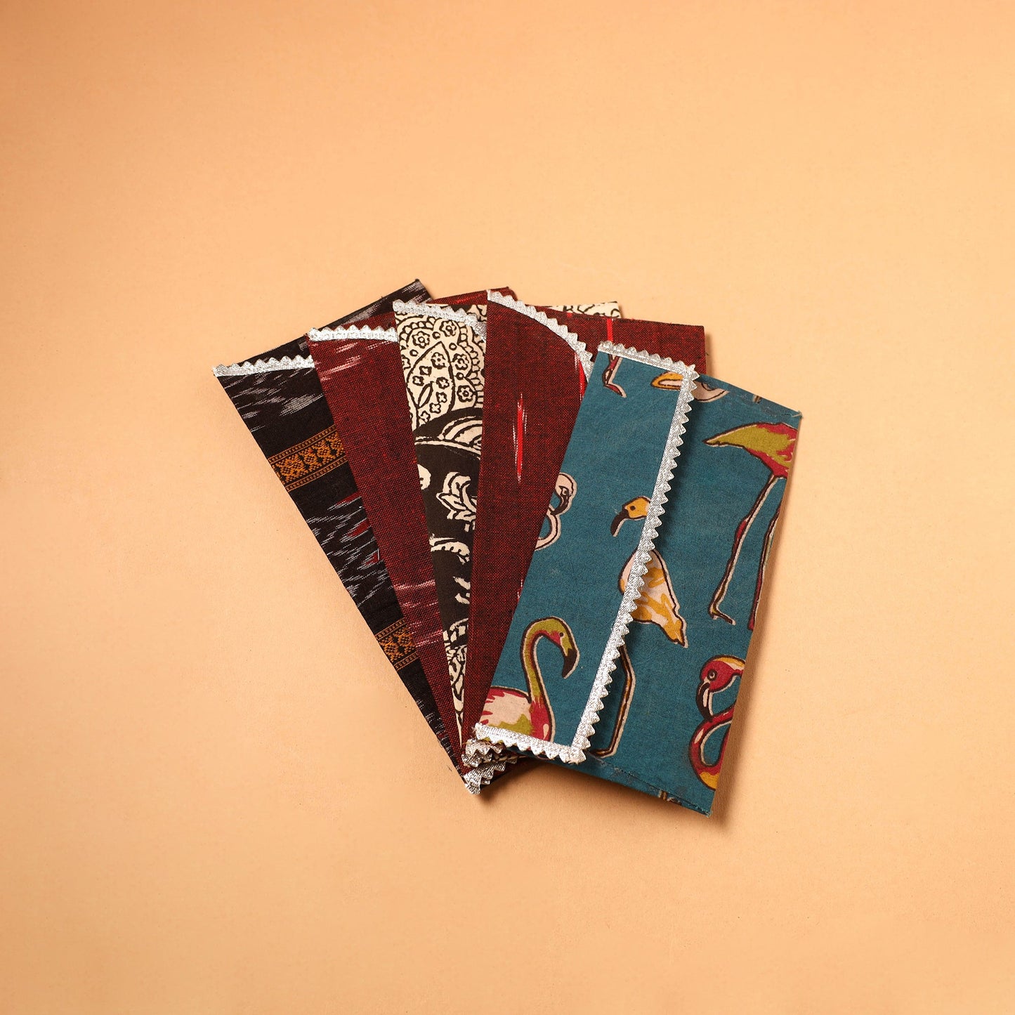 Handmade Fabric Envelope (Assorted Set of 5)