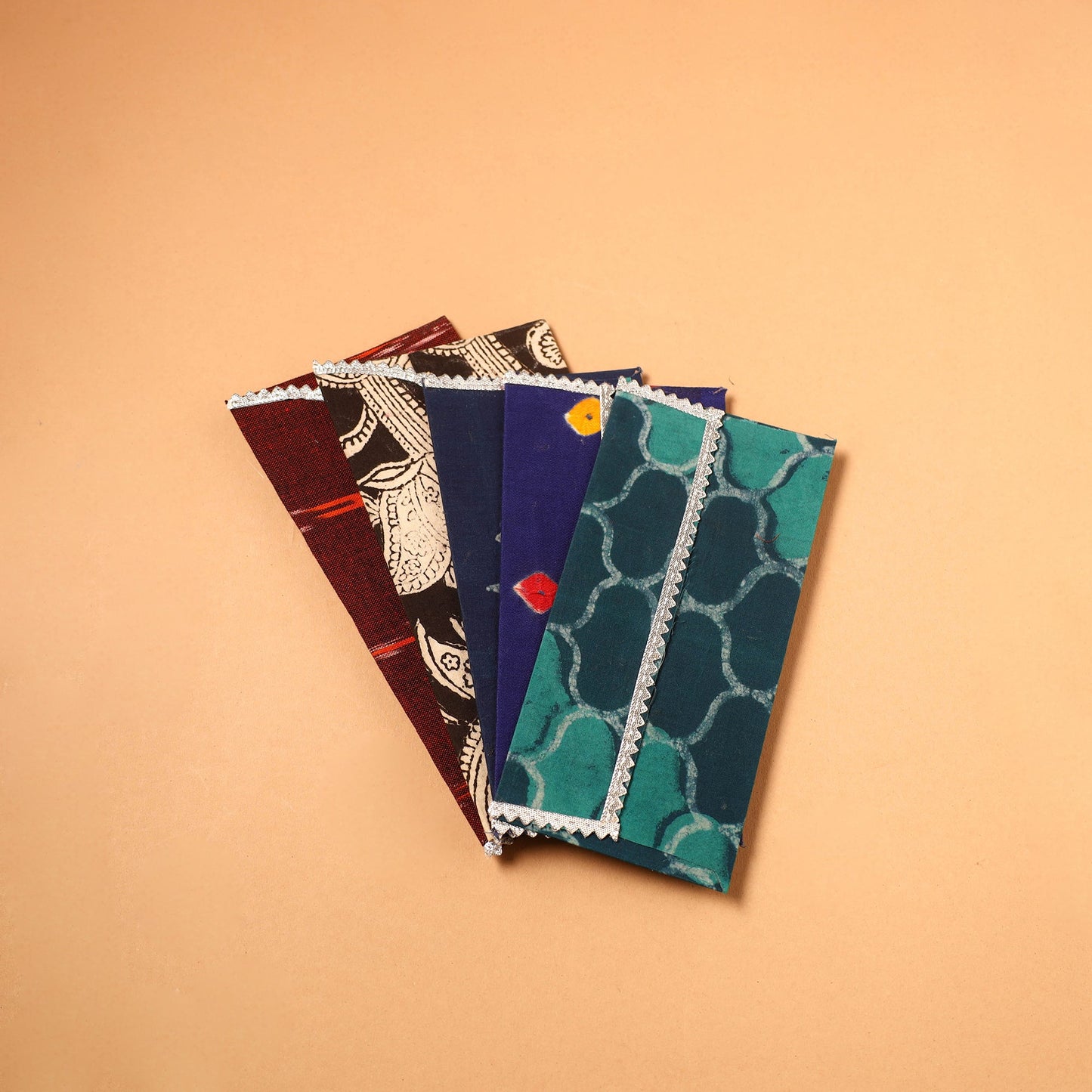 Handmade Fabric Envelope (Assorted Set of 5)