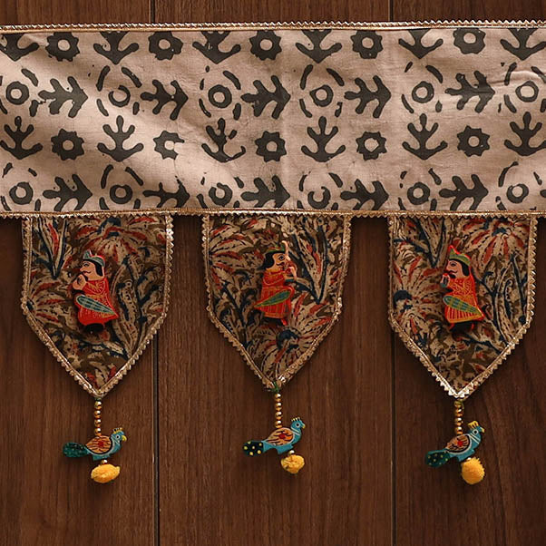 Handmade fabric toran for festive decor 140 - handcrafted