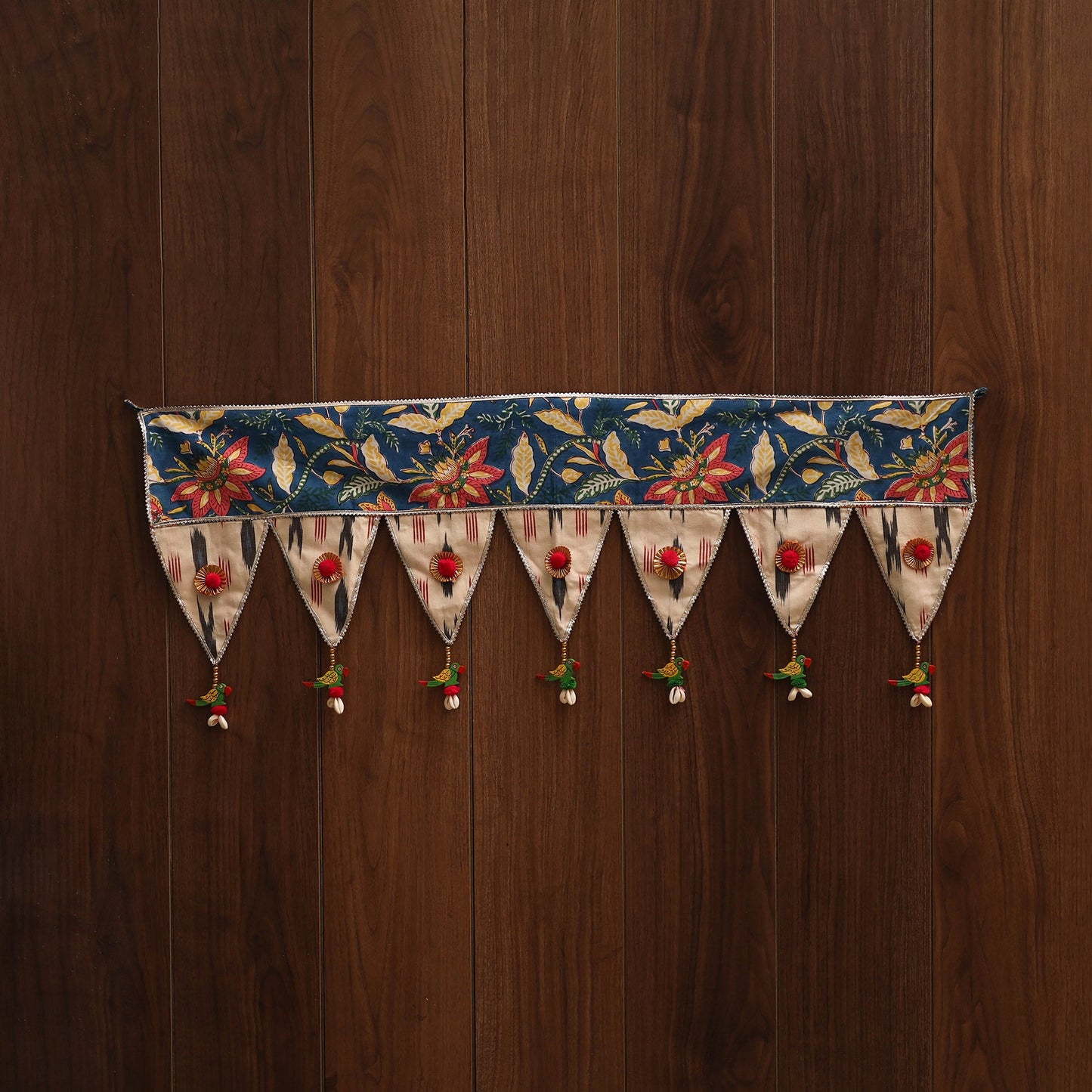 Handmade fabric toran for festive decor 147 - handcrafted