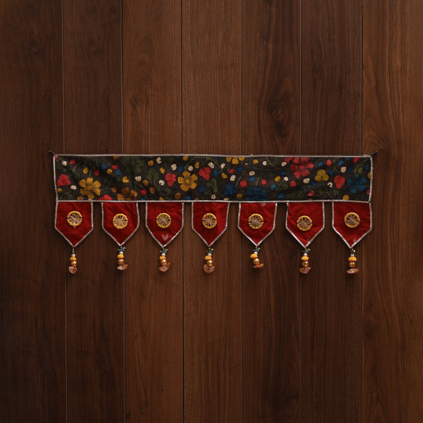 Handmade fabric toran for festive decor 150 - handcrafted