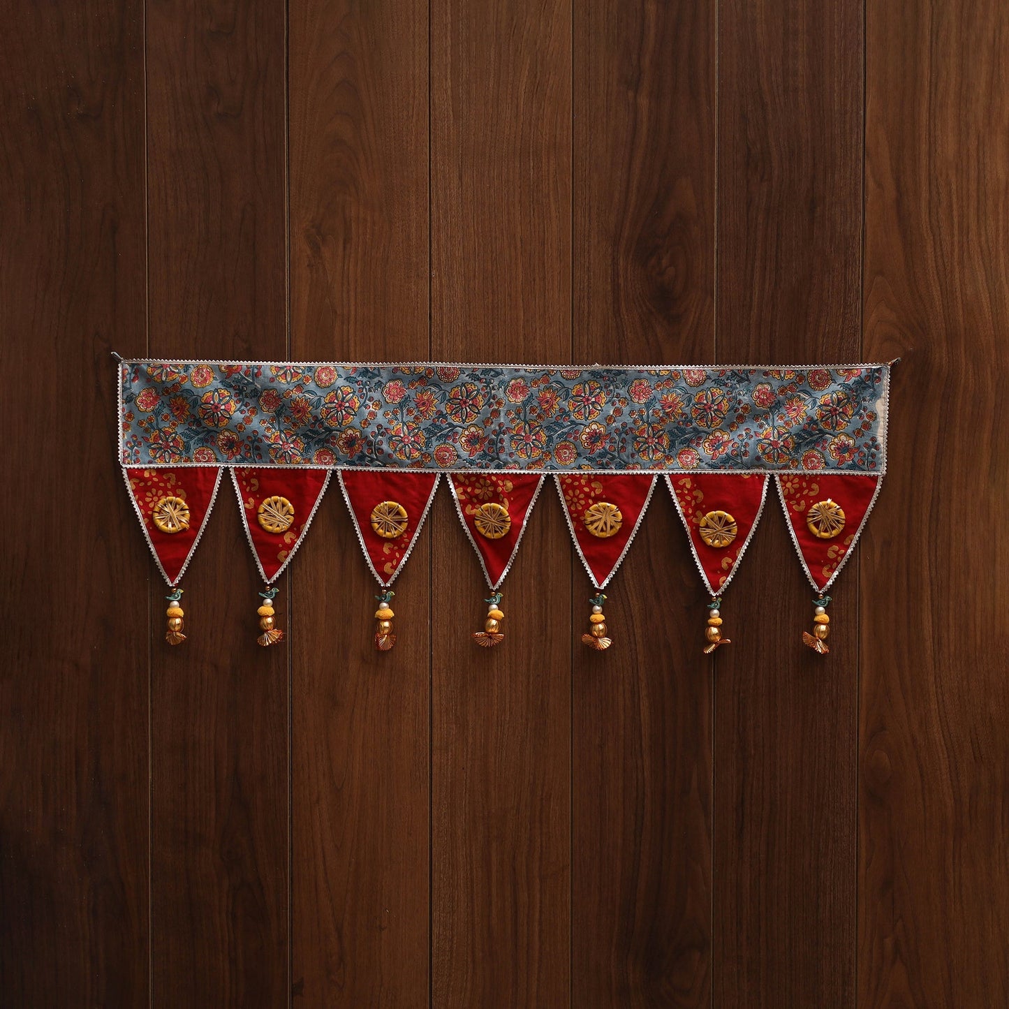 Handmade fabric toran for festive decor 152 - handcrafted