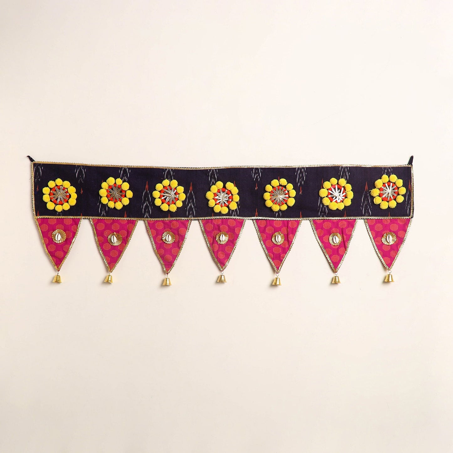 Handmade fabric toran for festive decor 21 - handcrafted