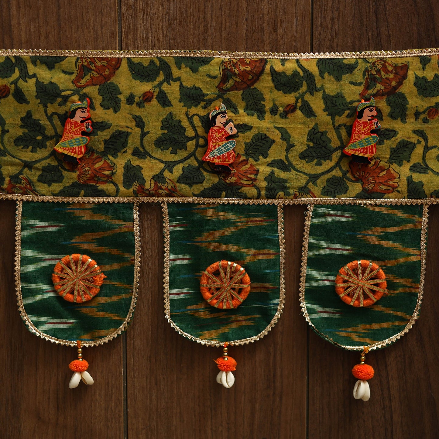 Handmade fabric toran for festive decor 25 - handcrafted