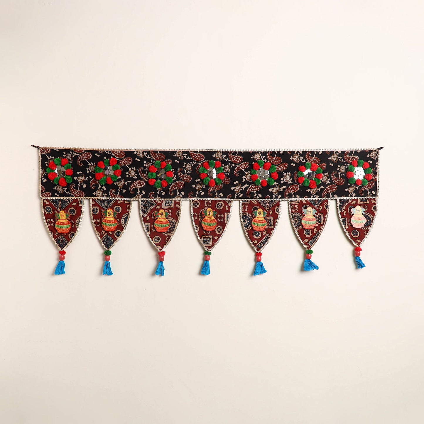 Handmade fabric toran for festive decor 32 - handcrafted