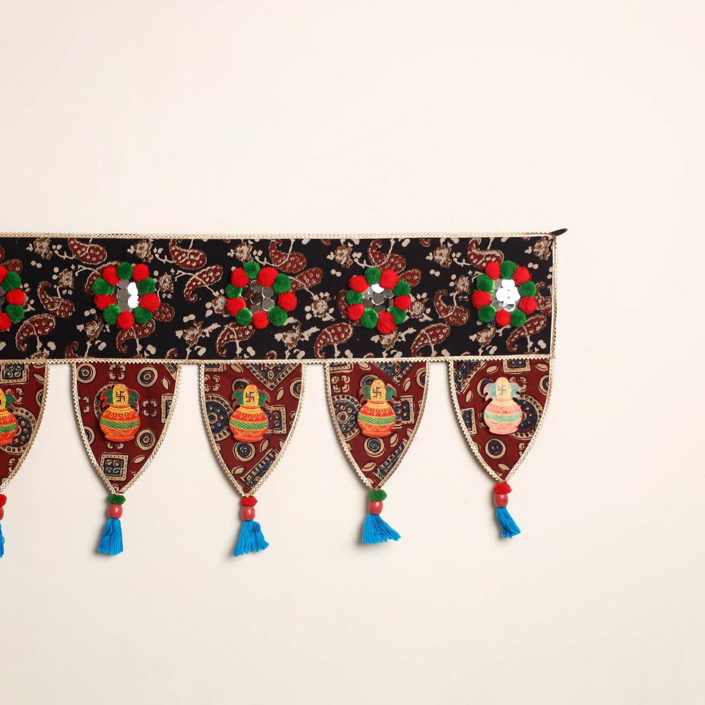 Handmade fabric toran for festive decor 32 - handcrafted
