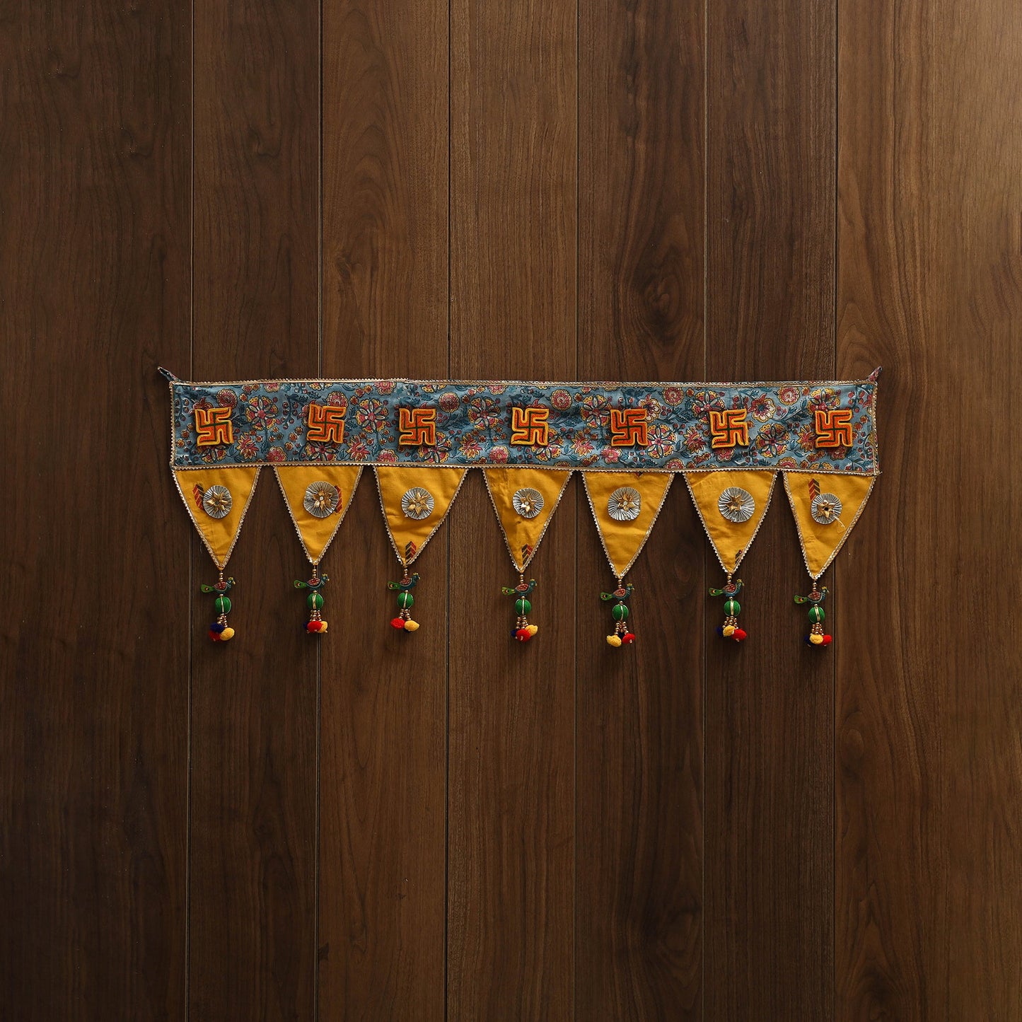 Handmade fabric toran for festive decor 33 - handcrafted