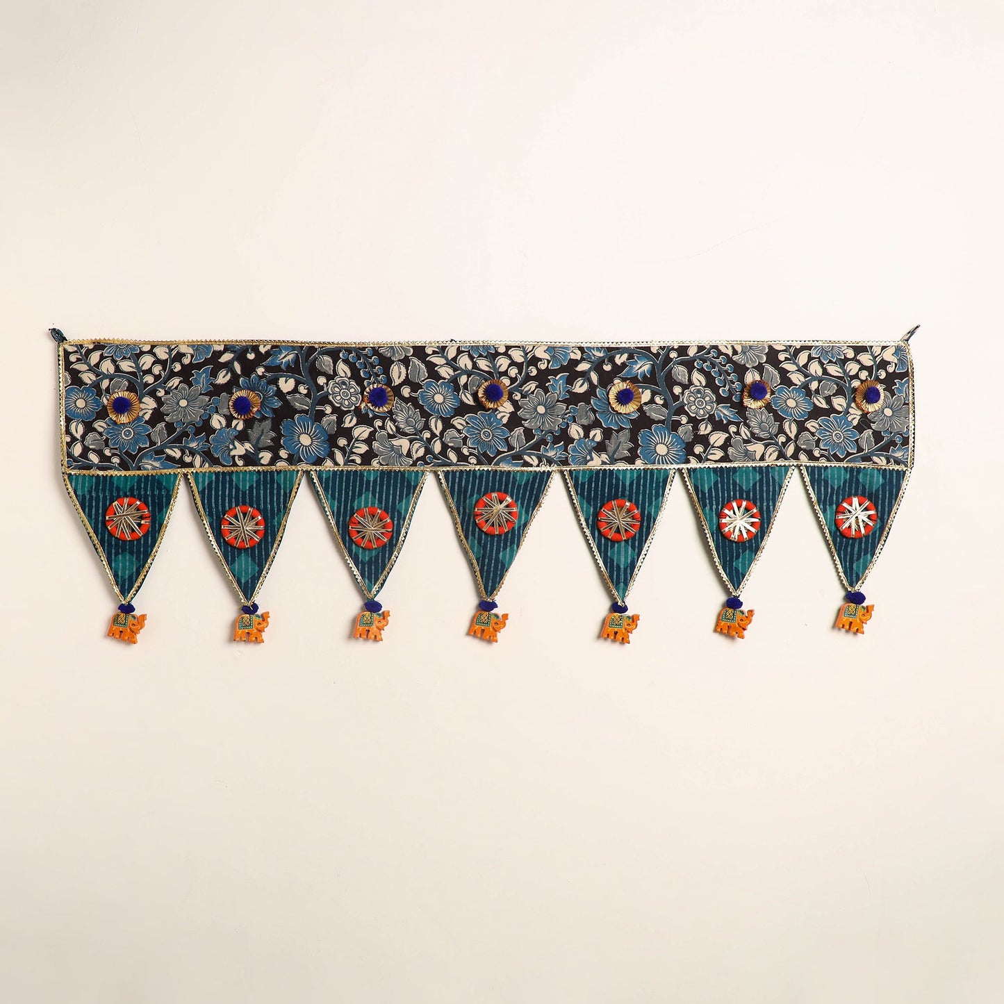 Handmade fabric toran for festive decor 36 - handcrafted
