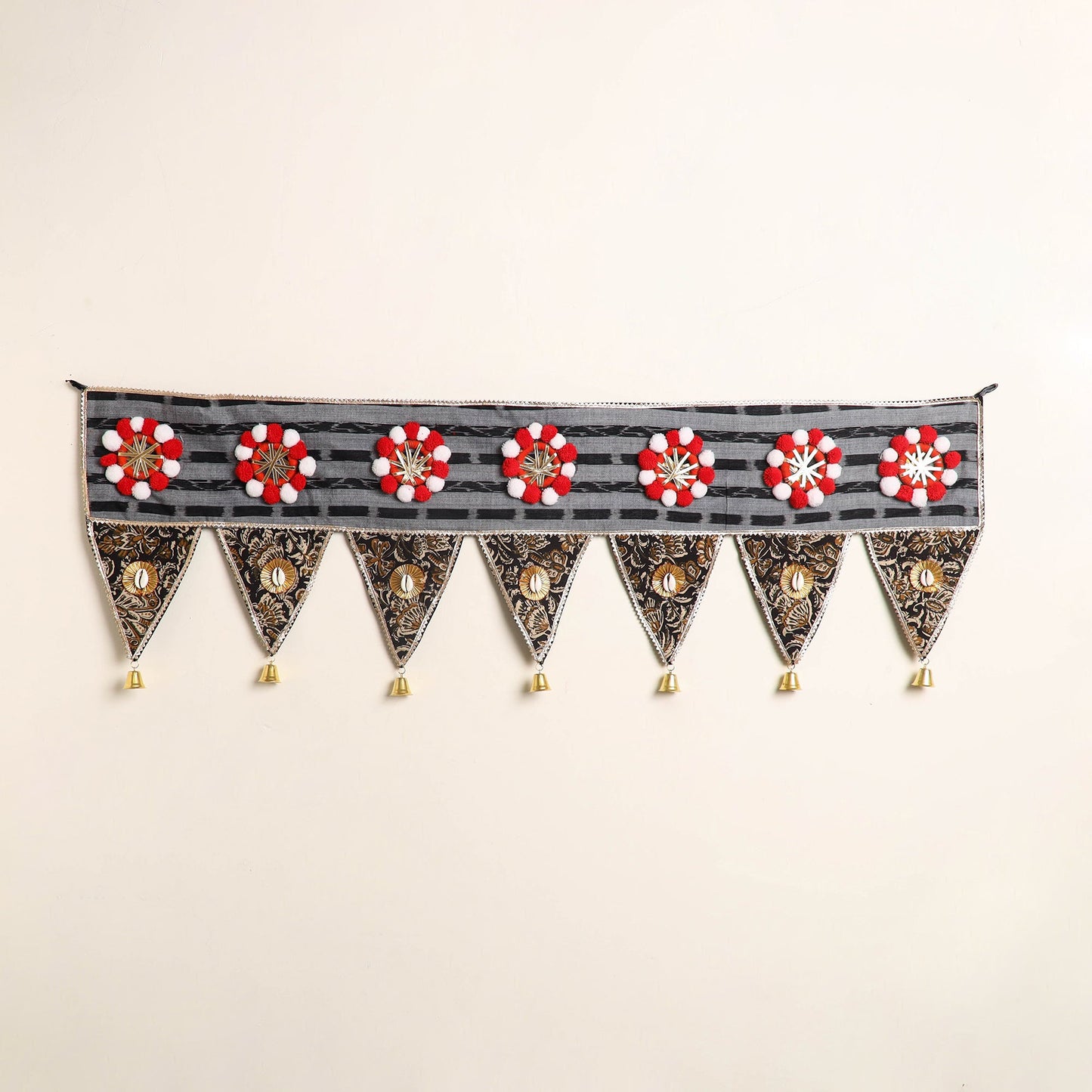 Handmade fabric toran for festive decor 39 - handcrafted