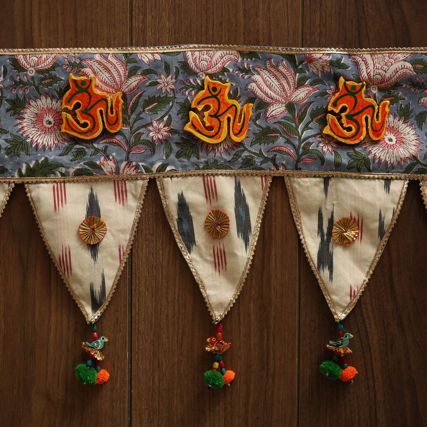 Handmade fabric toran for festive decor 65 - handcrafted