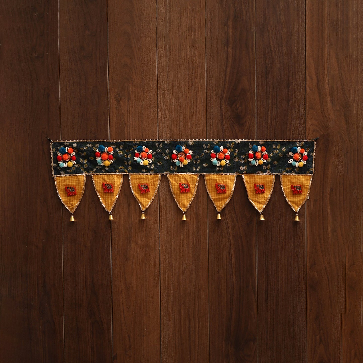 Handmade fabric toran for festive decor 92 - handcrafted
