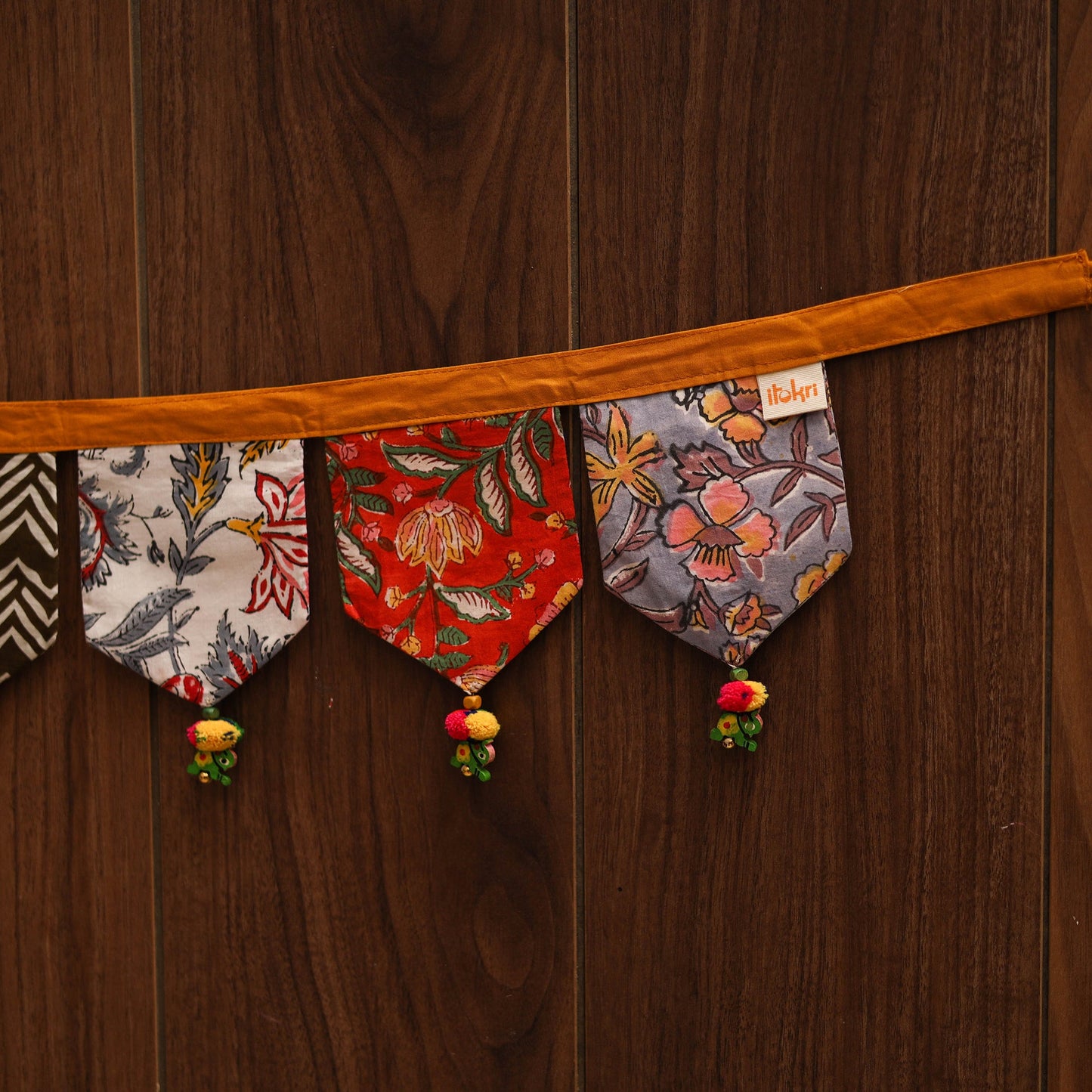 Handmade fabric toran for home decor 02 - handcrafted