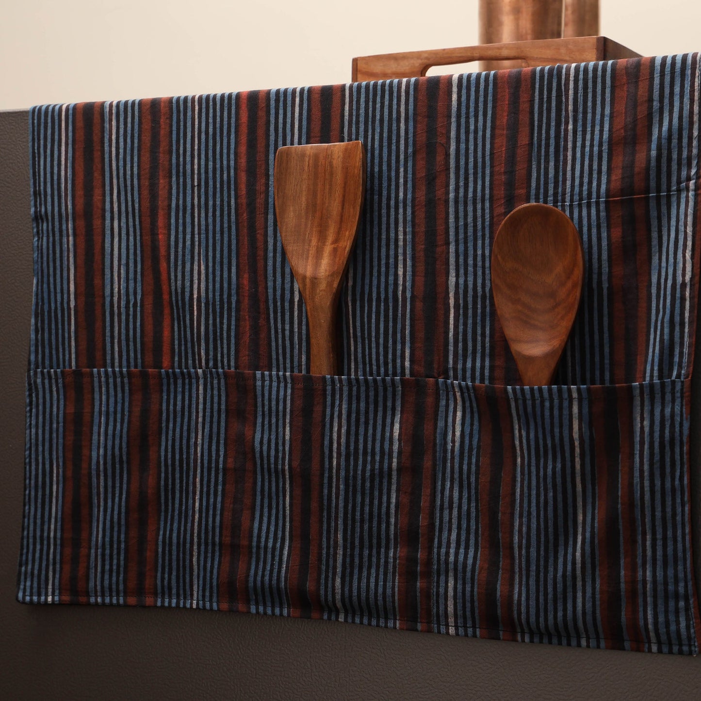 Handmade fridge top cover with multiple pockets 16