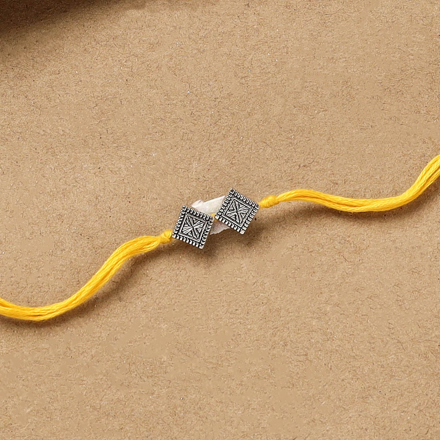 Handmade german silver rakhi 17 - handcrafted