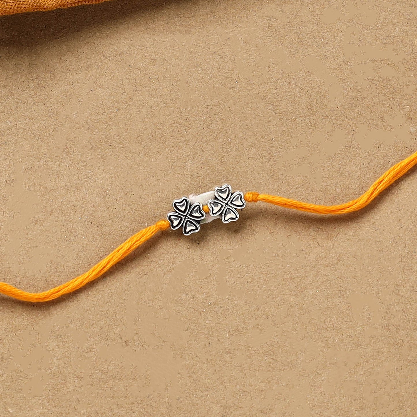 Handmade german silver rakhi 21 - handcrafted