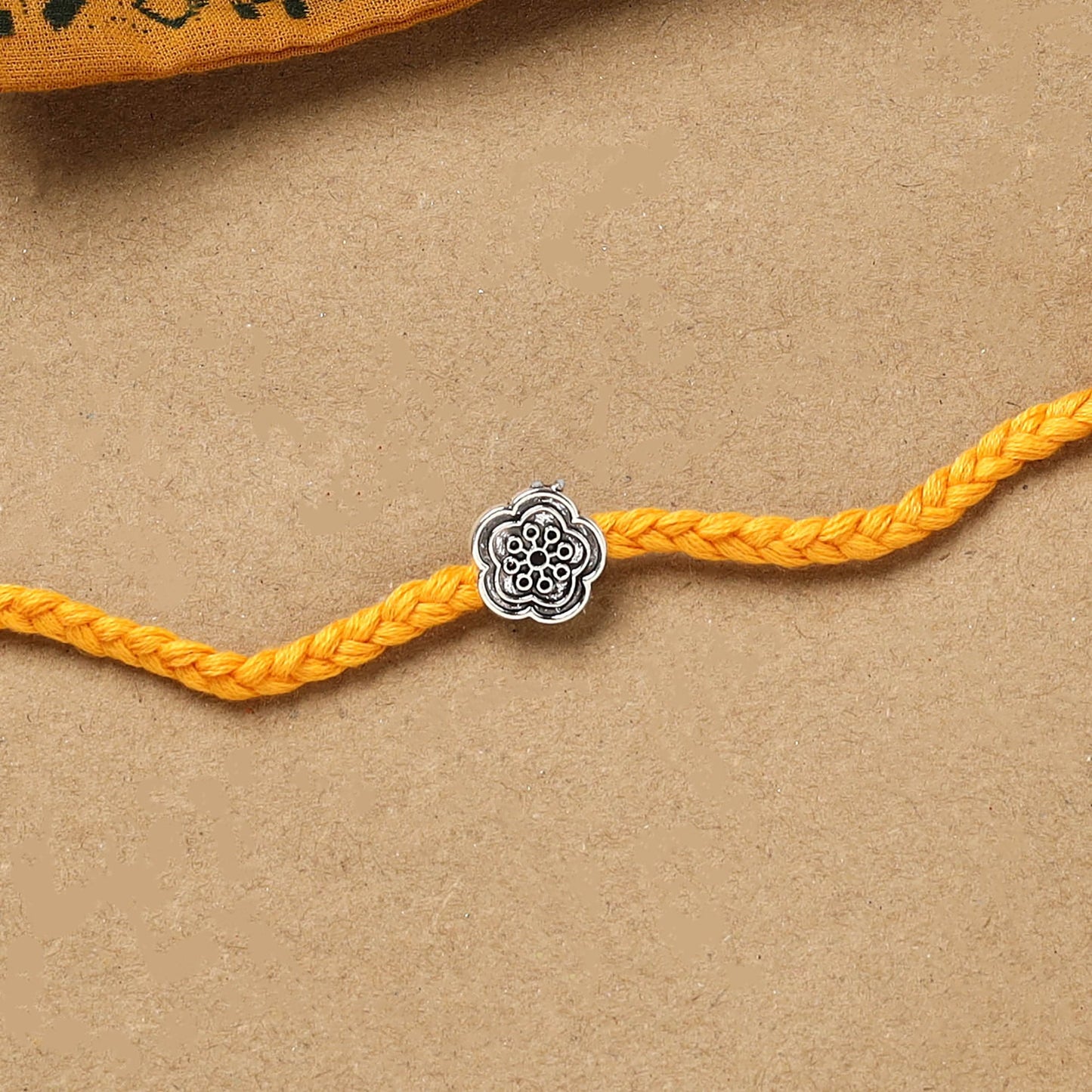 Handmade german silver rakhi 23 - handcrafted