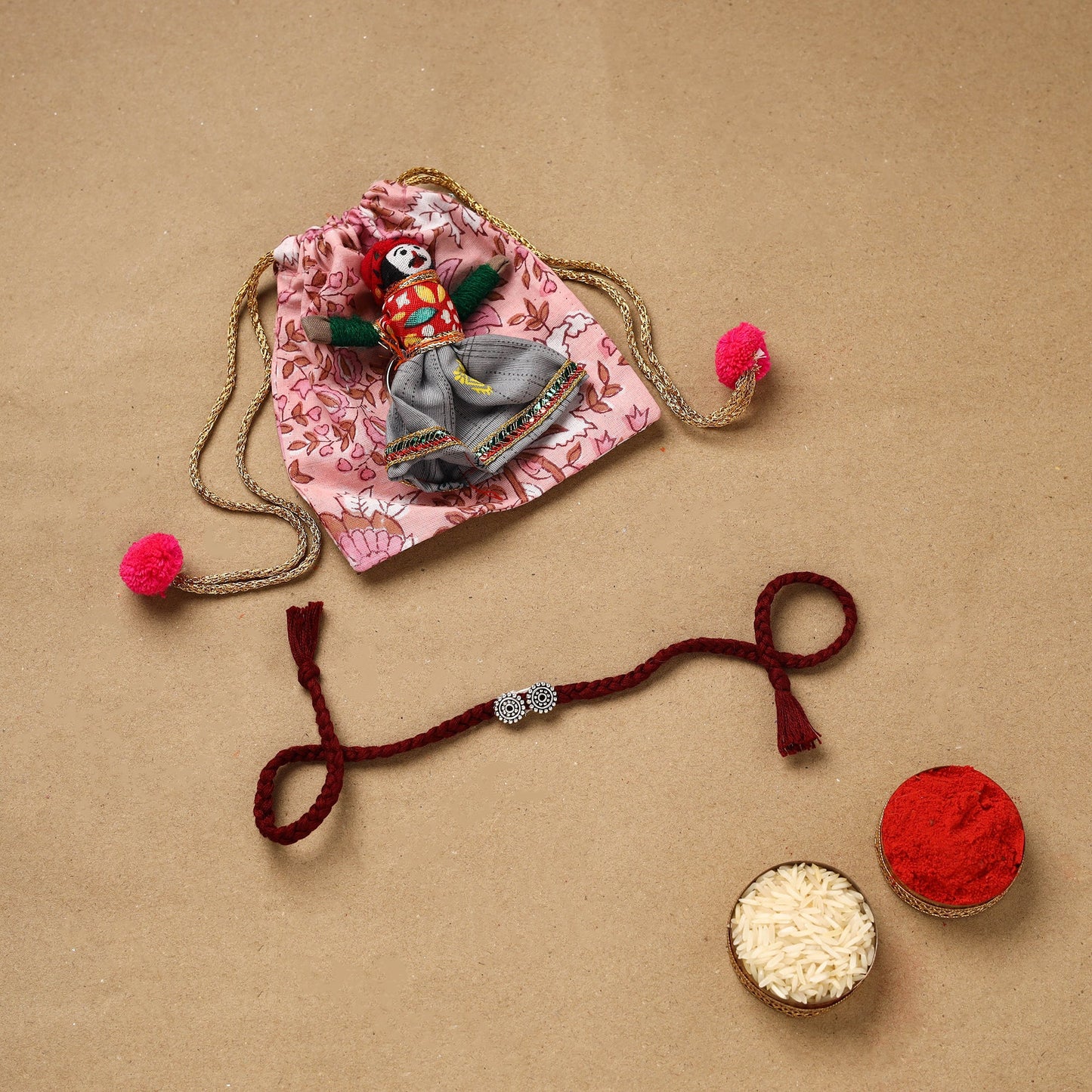Handmade german silver rakhi 32 - handcrafted