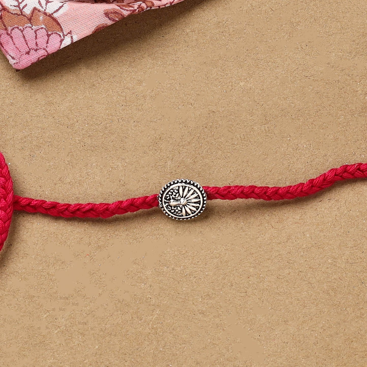 Handmade german silver rakhi 38 - handcrafted