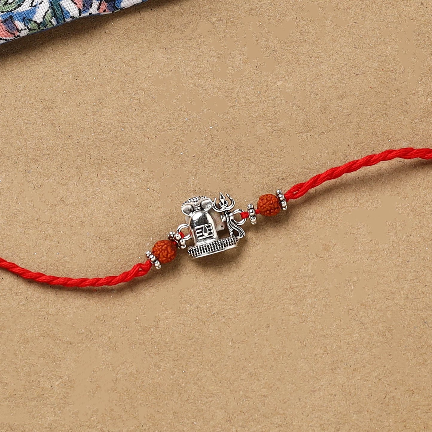 Handmade german silver rakhi 64 - handcrafted