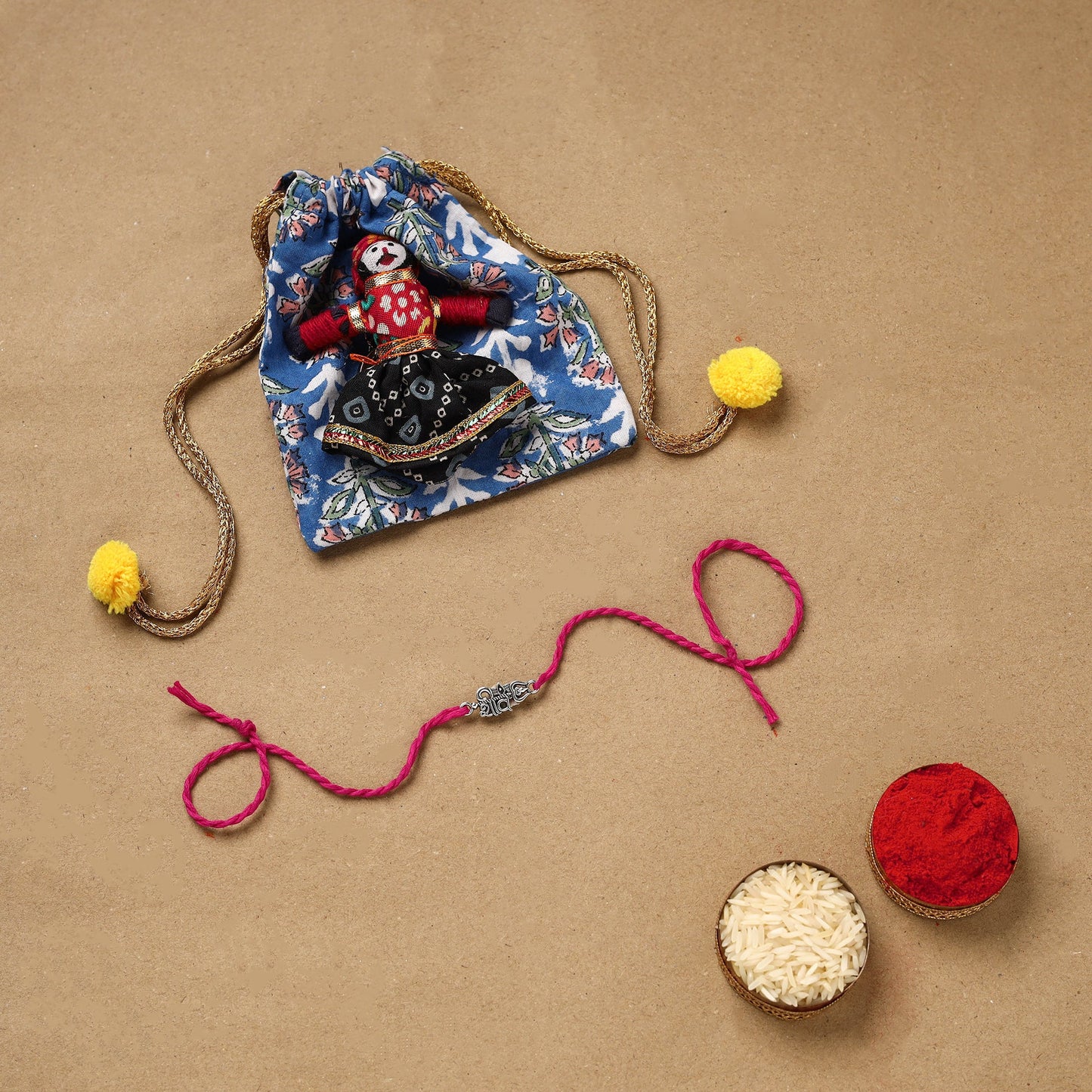 Handmade german silver rakhi 65 - handcrafted