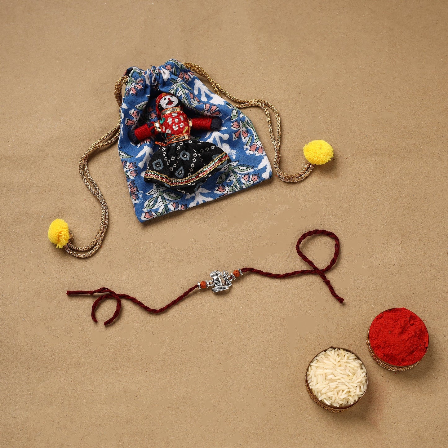 Handmade german silver rakhi 68 - handcrafted
