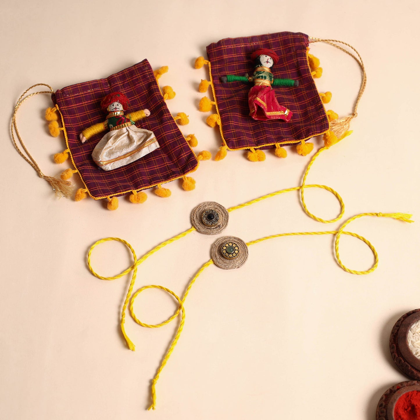 Handmade GS Jute Rakhi (Set of 2)