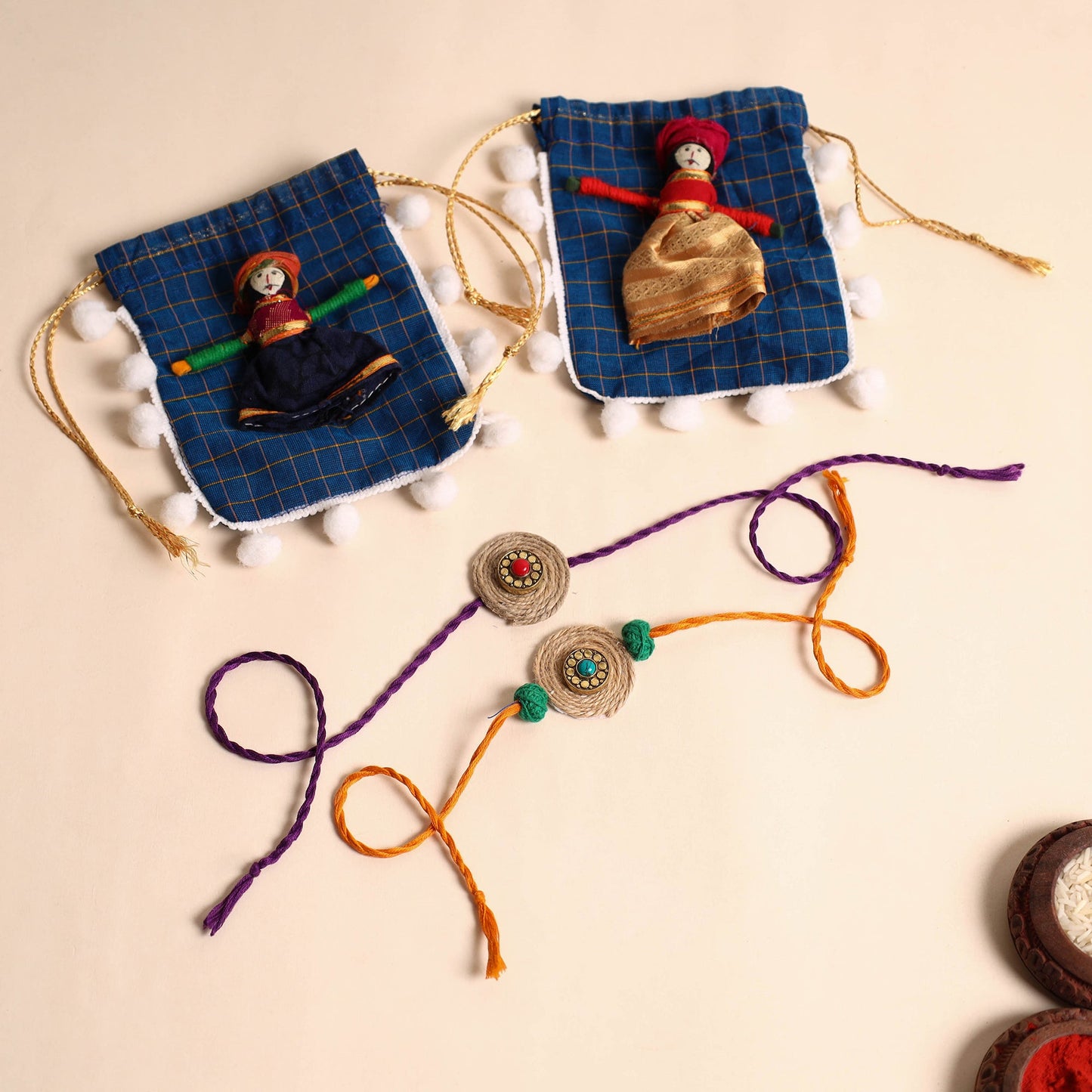 Handmade GS Jute Rakhi (Set of 2)