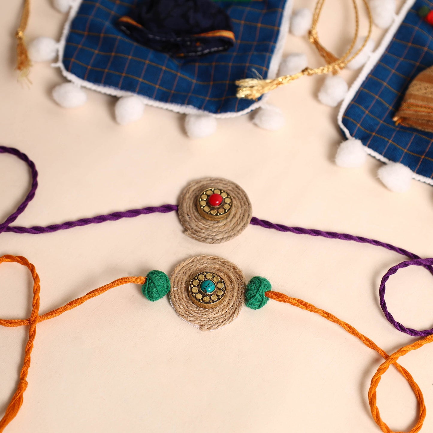 Handmade GS Jute Rakhi (Set of 2)