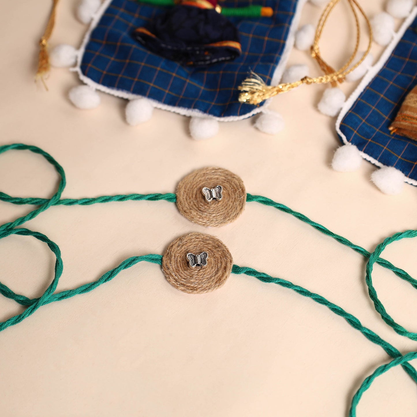 Handmade GS Jute Rakhi (Set of 2)