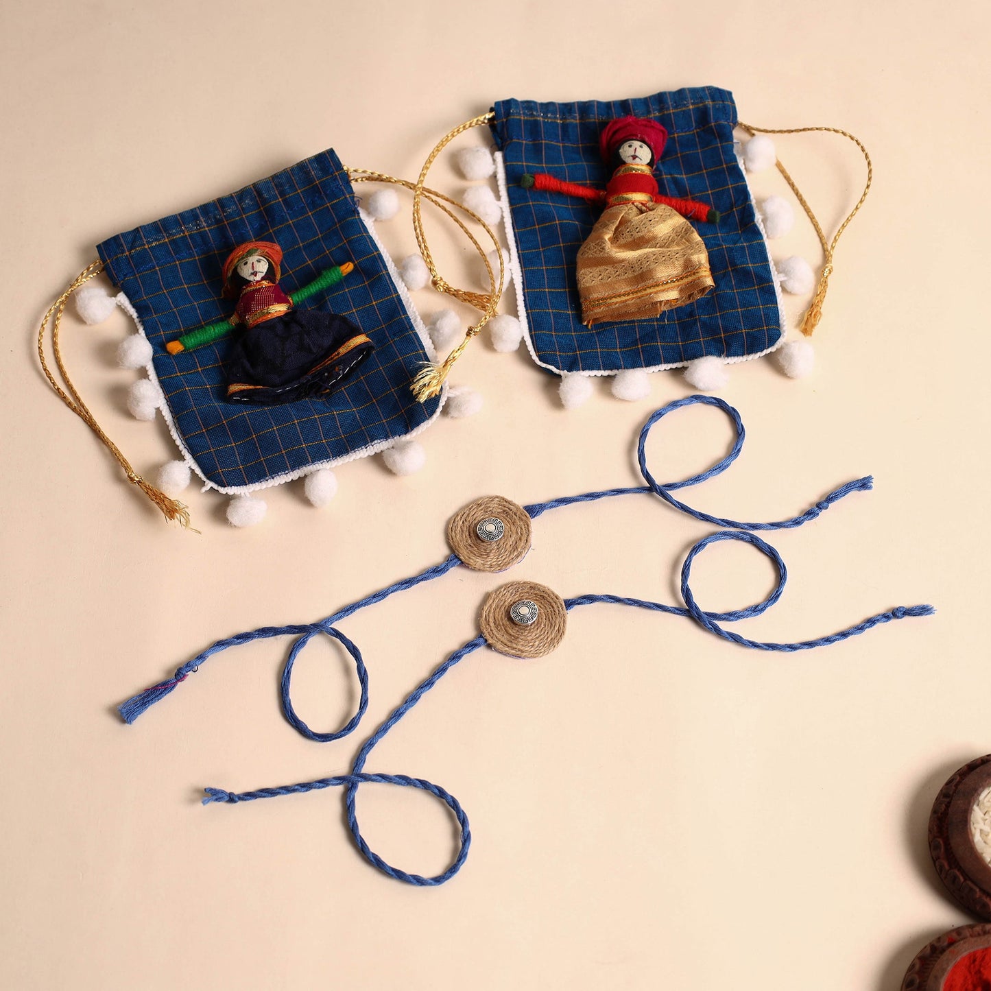 Handmade GS Jute Rakhi (Set of 2)