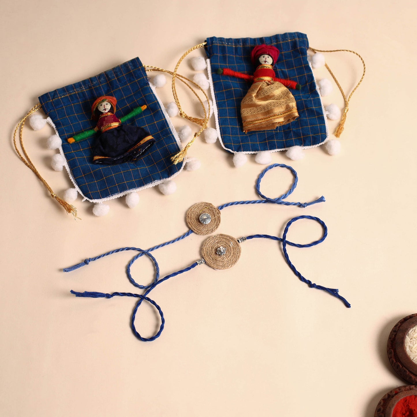 Handmade GS Jute Rakhi (Set of 2)