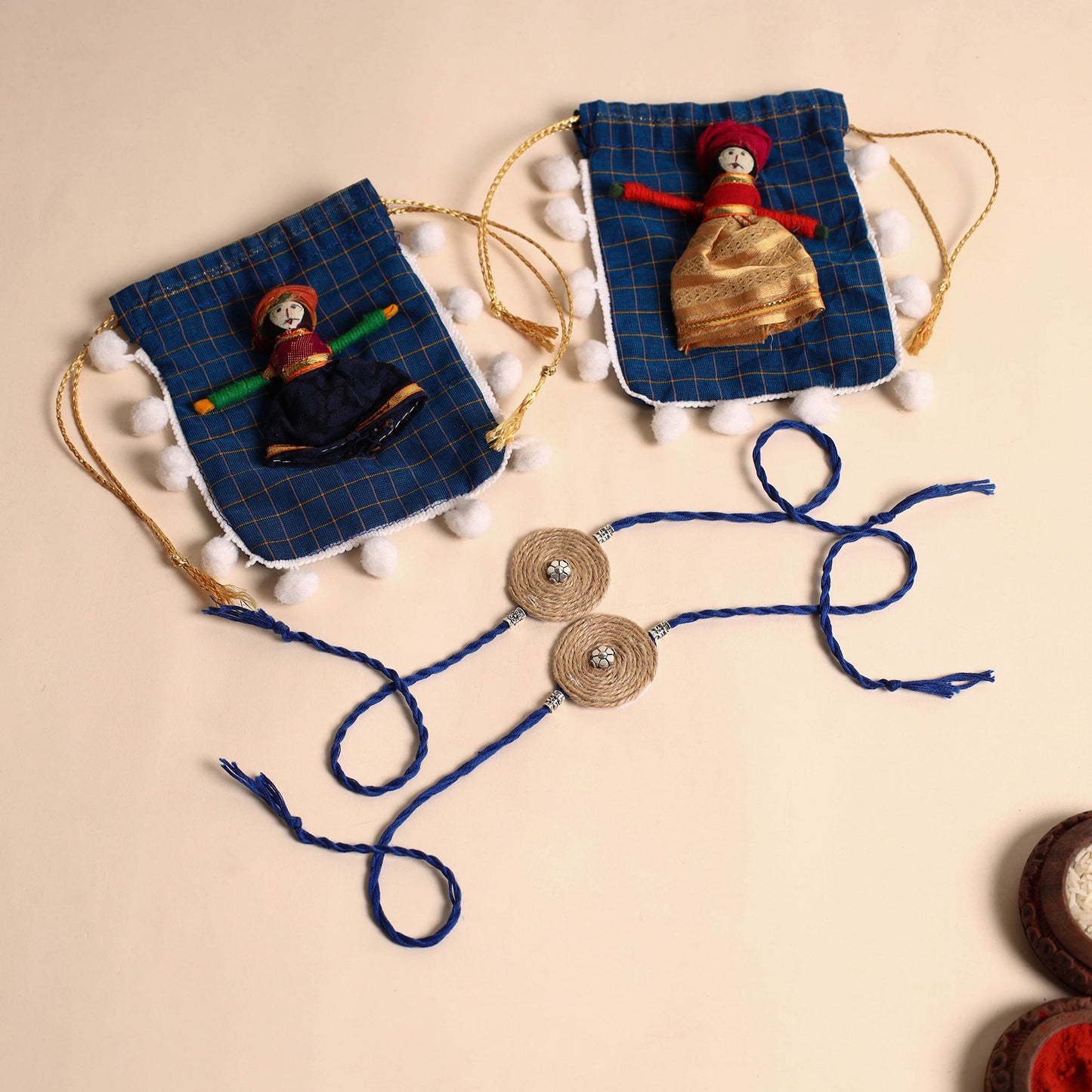 Handmade GS Jute Rakhi (Set of 2)