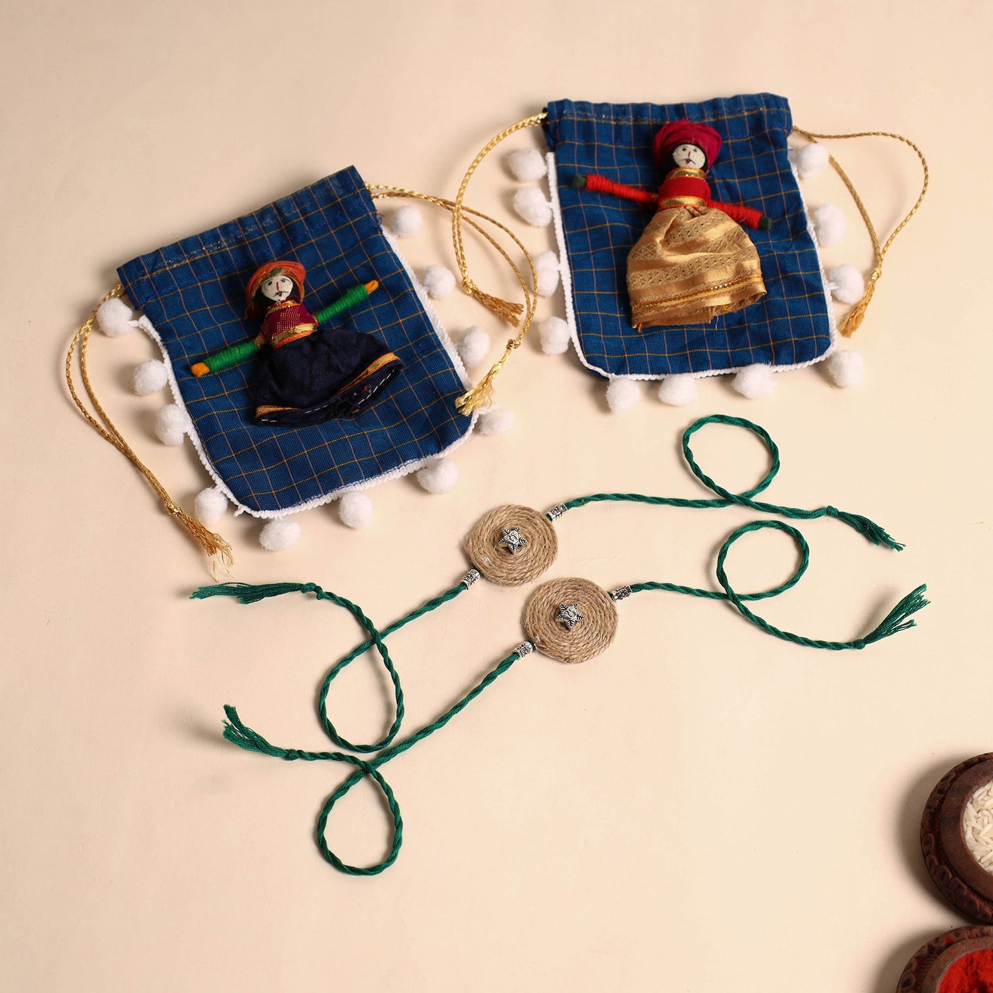 Handmade GS Jute Rakhi (Set of 2)