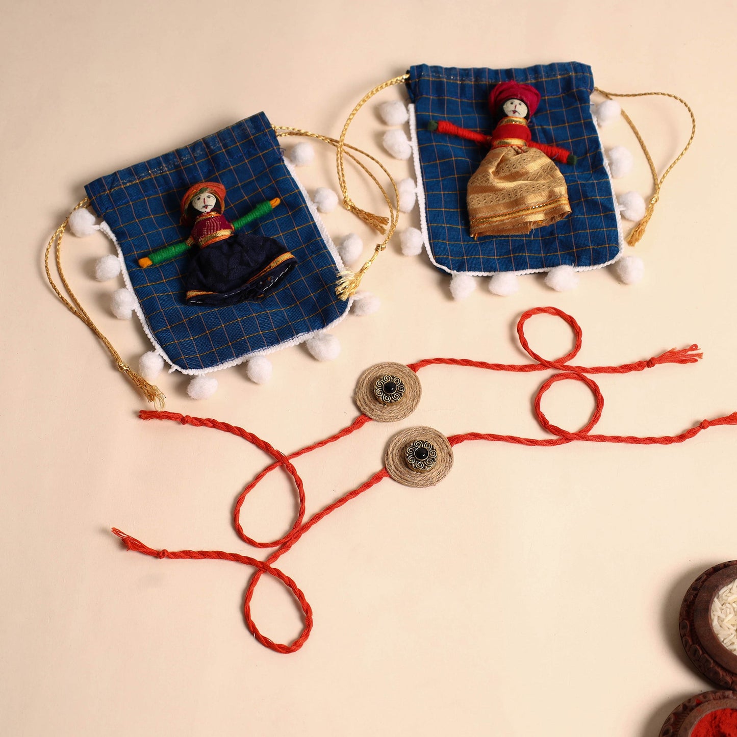Handmade GS Jute Rakhi (Set of 2)