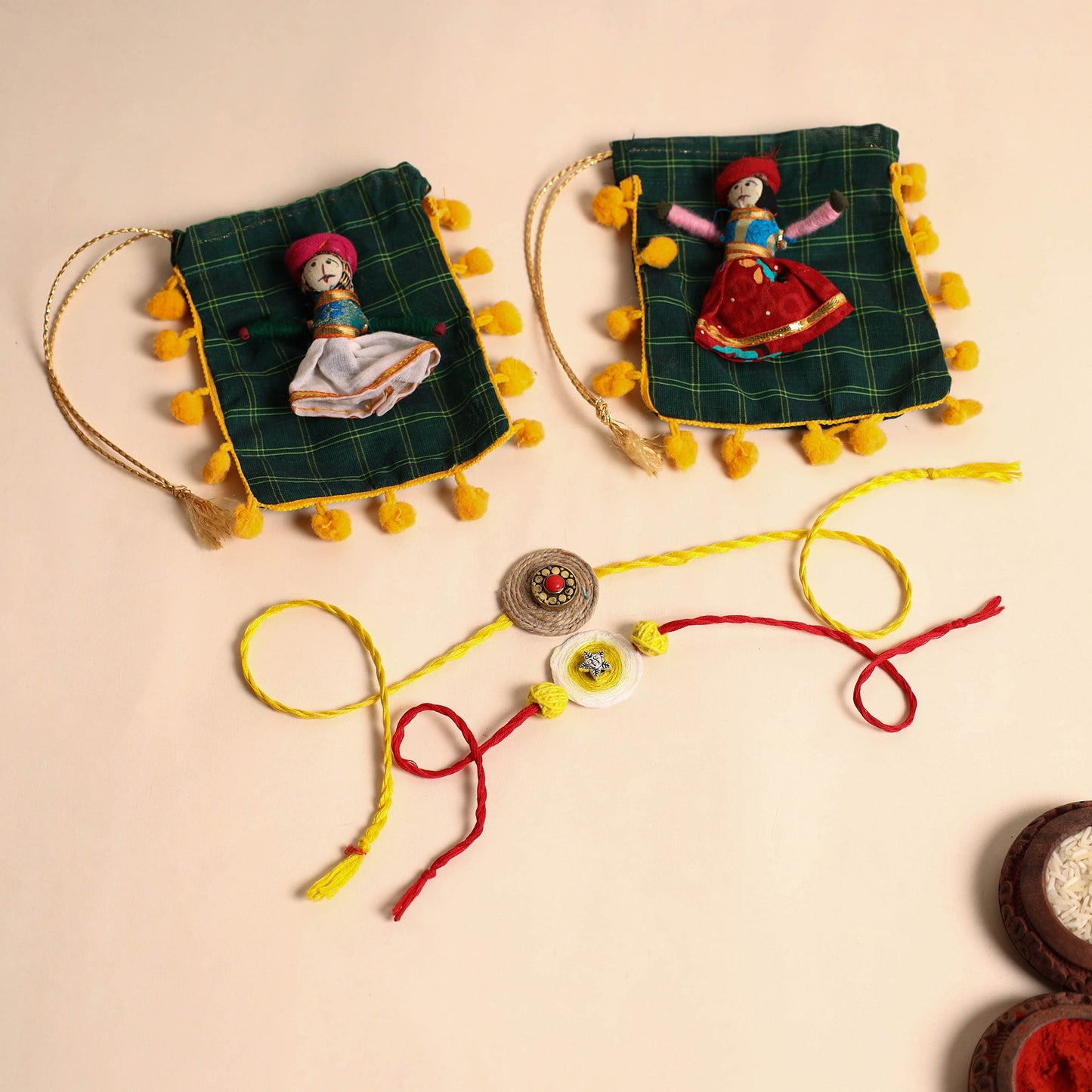 Handmade GS Jute Rakhi (Set of 2)