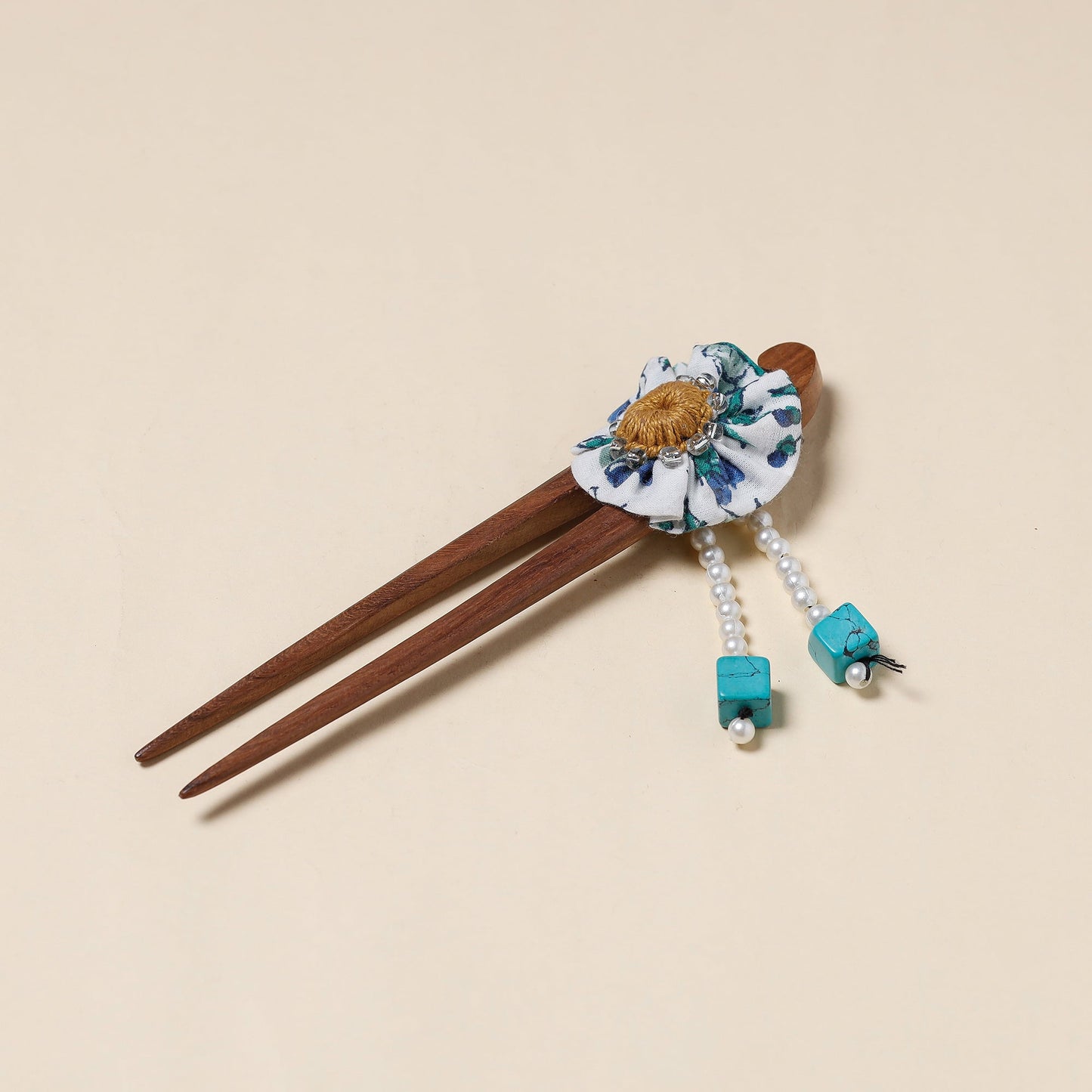 Handmade Gulmohar Flower Wooden Juda Stick