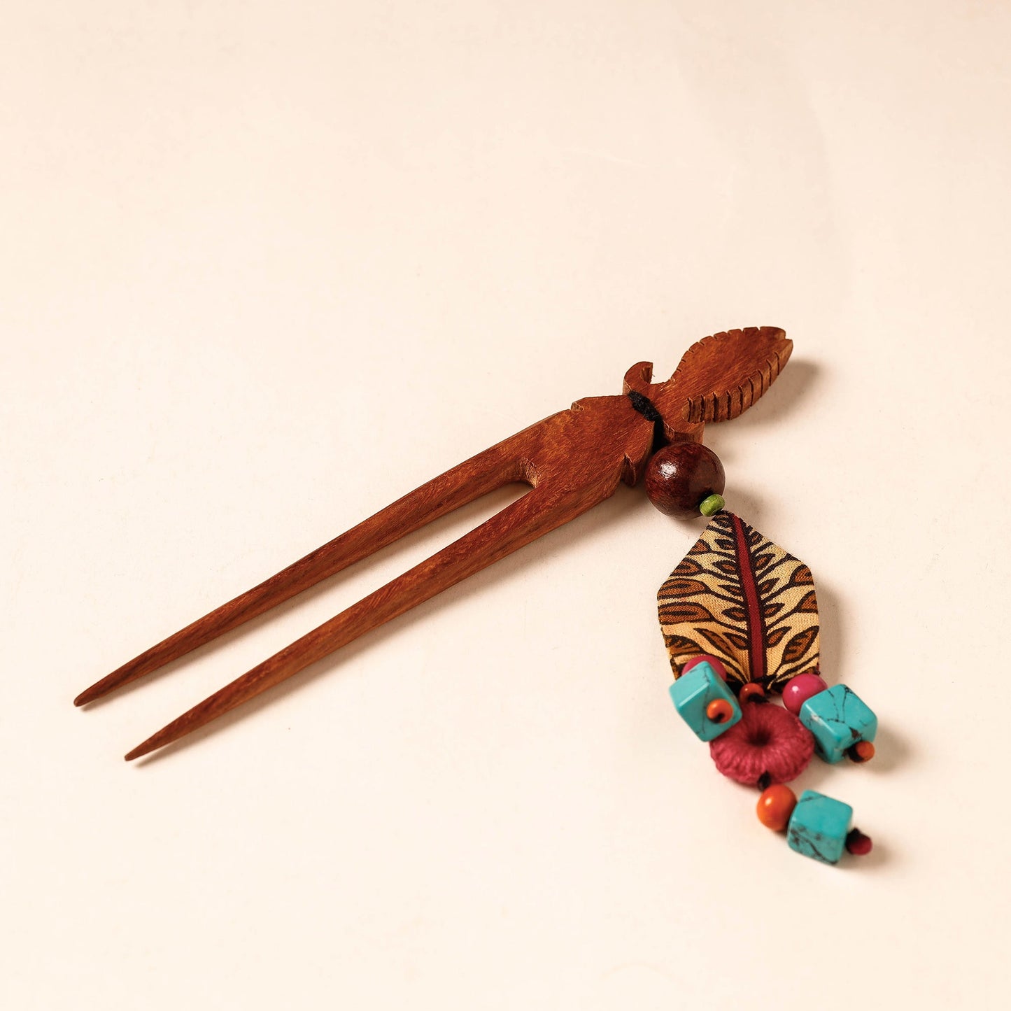 Handmade Gulmohar Flower Wooden Juda Stick
