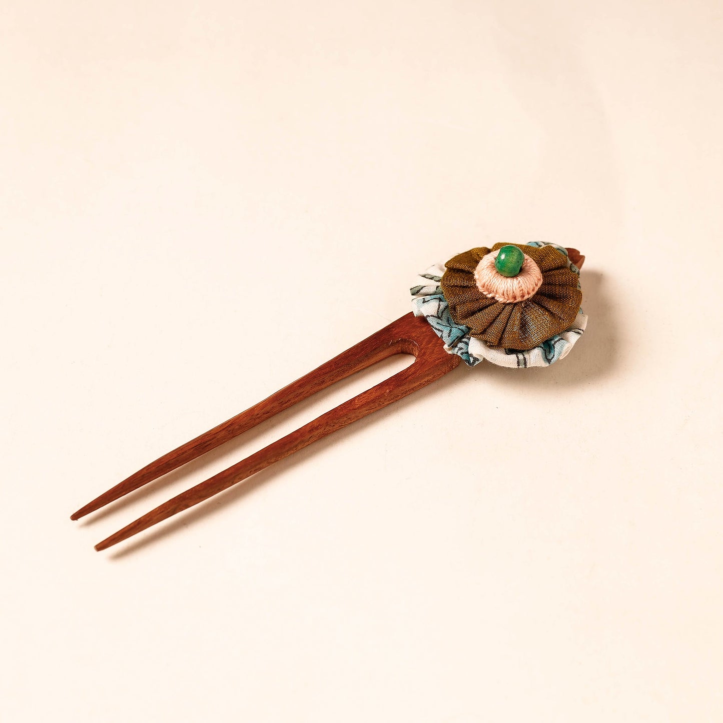 Handmade Gulmohar Flower Wooden Juda Stick