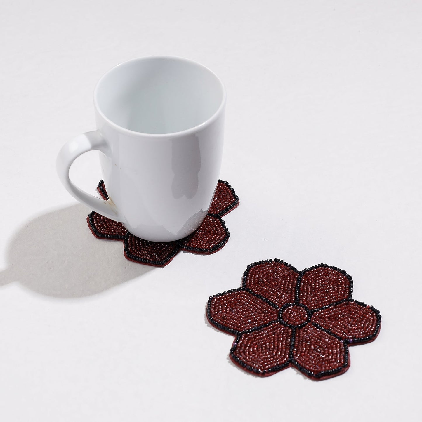 Handmade Hapur Bead Work Coasters