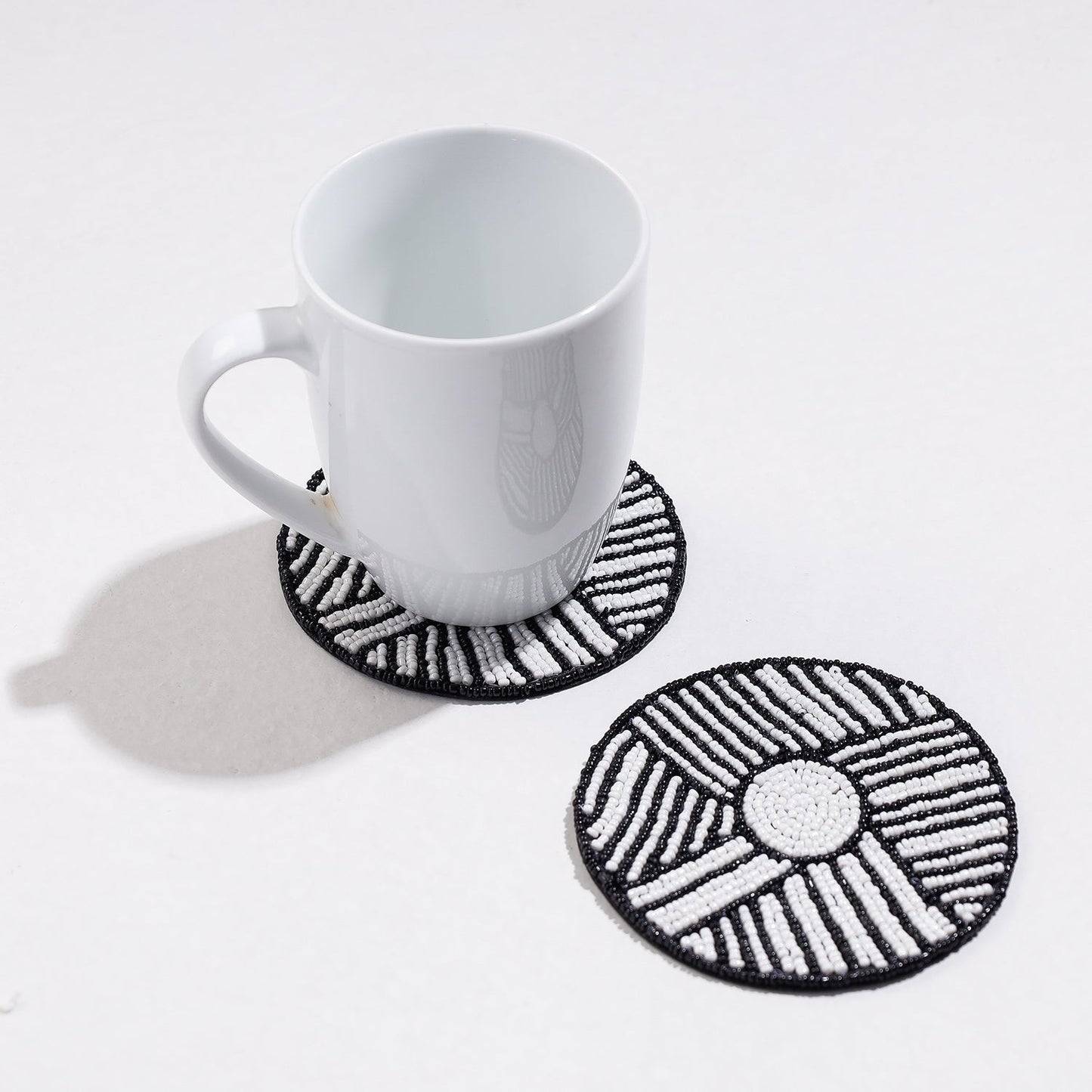 Handmade Hapur Bead Work Coasters