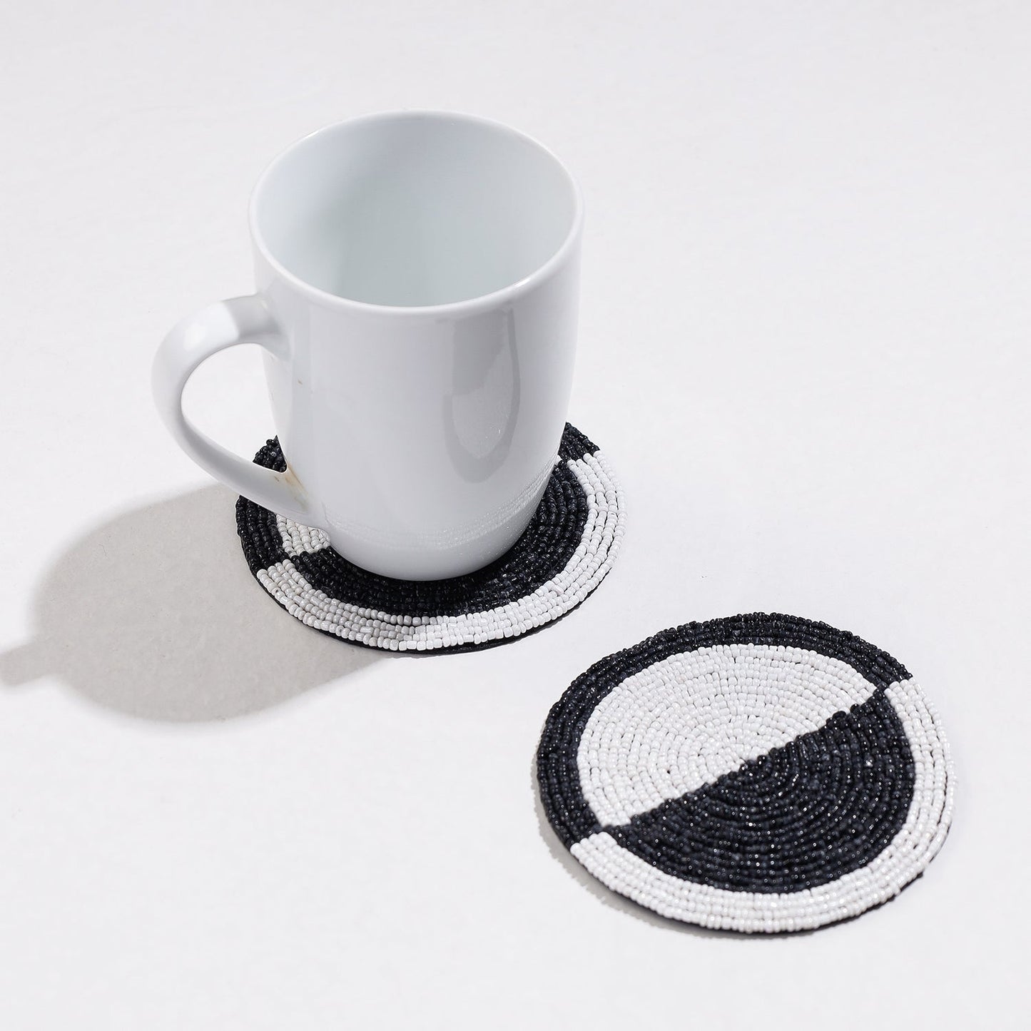 Handmade Hapur Bead Work Coasters