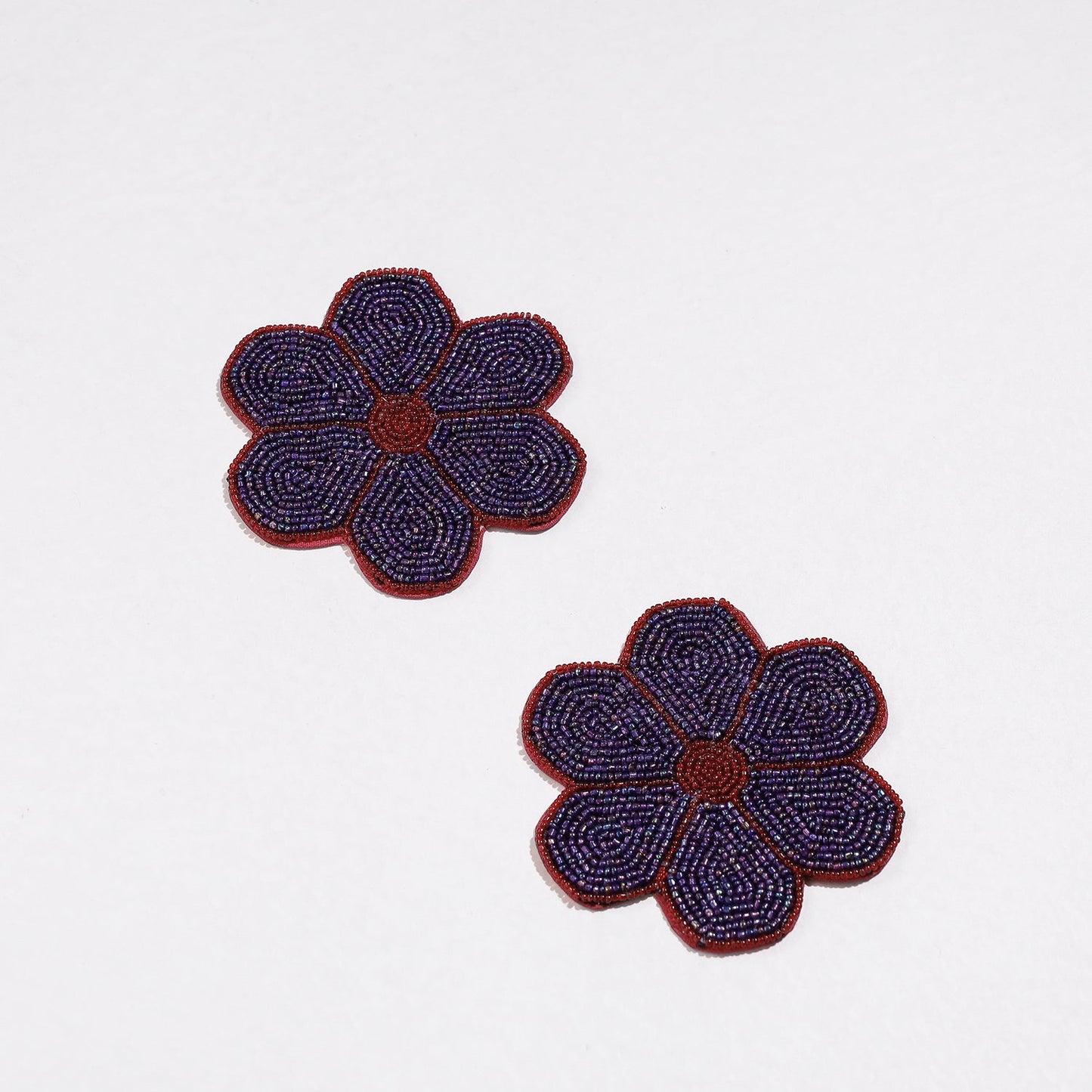Handmade Hapur Bead Work Coasters