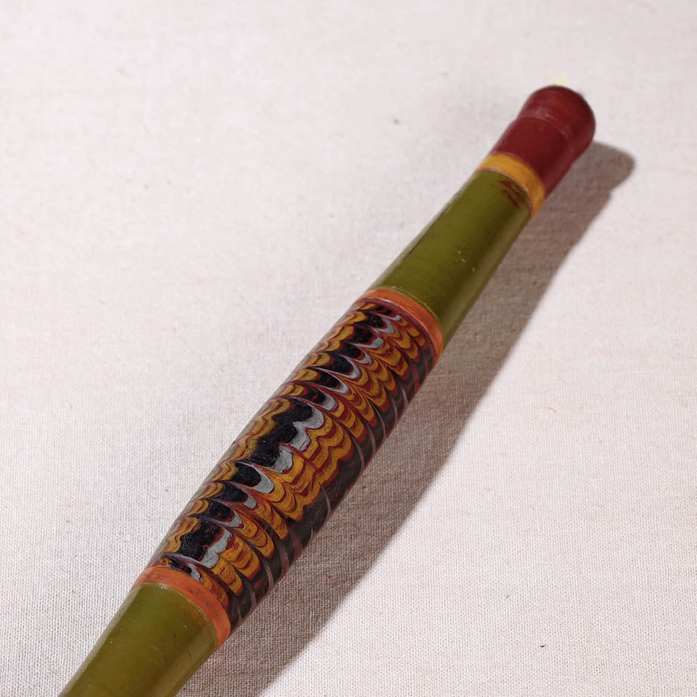 Handmade Lacquered Wooden Belan/बेलन (Chapatti Roller, Rolling Pin - Small)