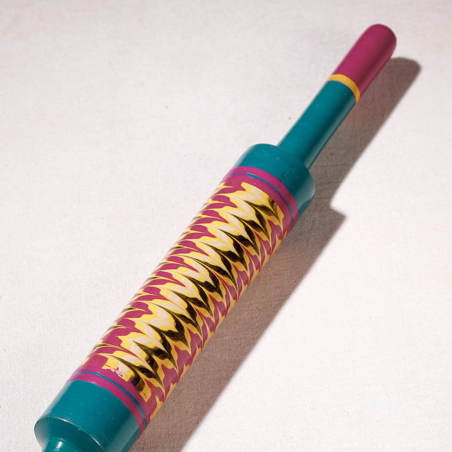 Handmade Lacquered Wooden Belan/बेलन (Chapatti Roller, Rolling Pin)