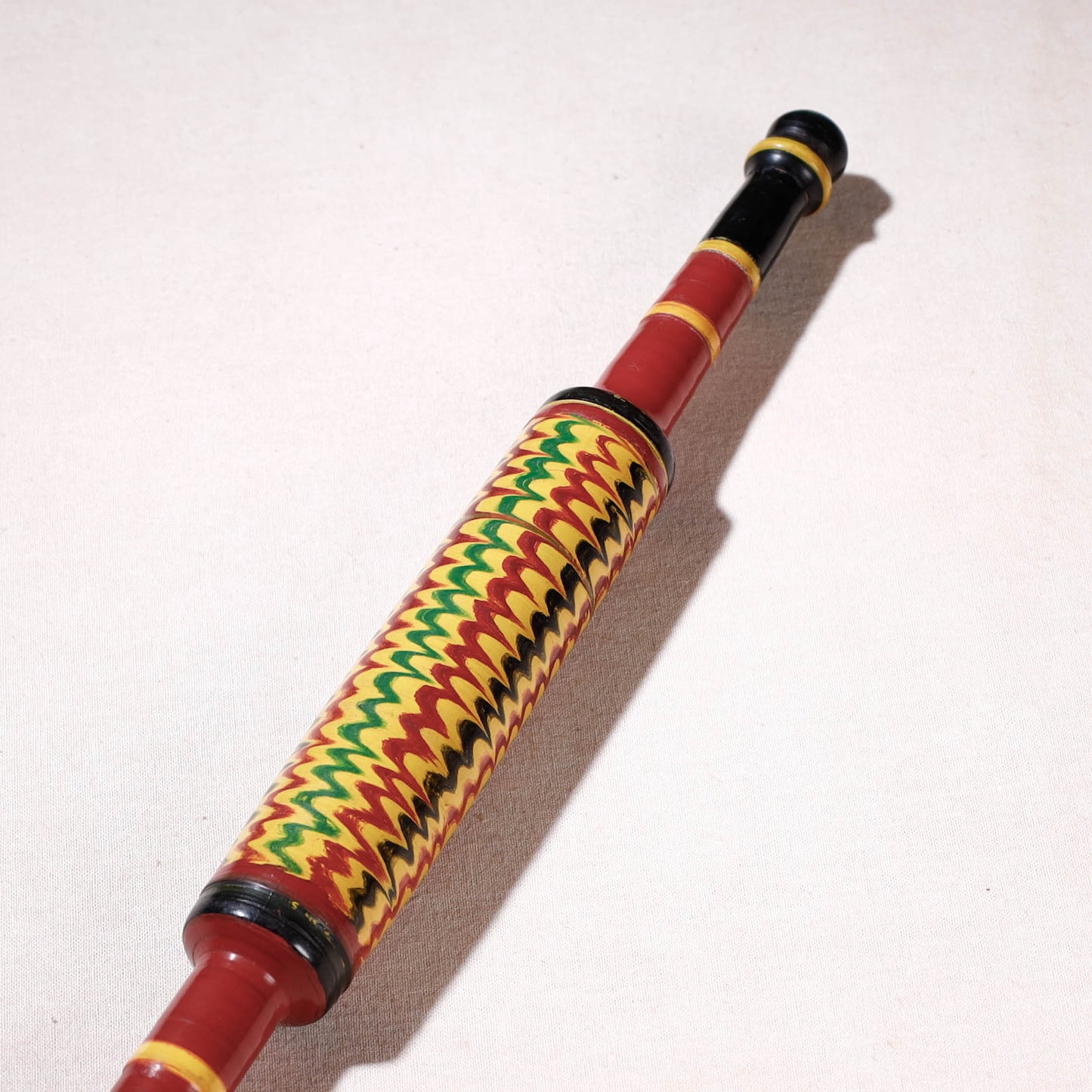 Handmade Lacquered Wooden Belan/बेलन (Chapatti Roller, Rolling Pin)