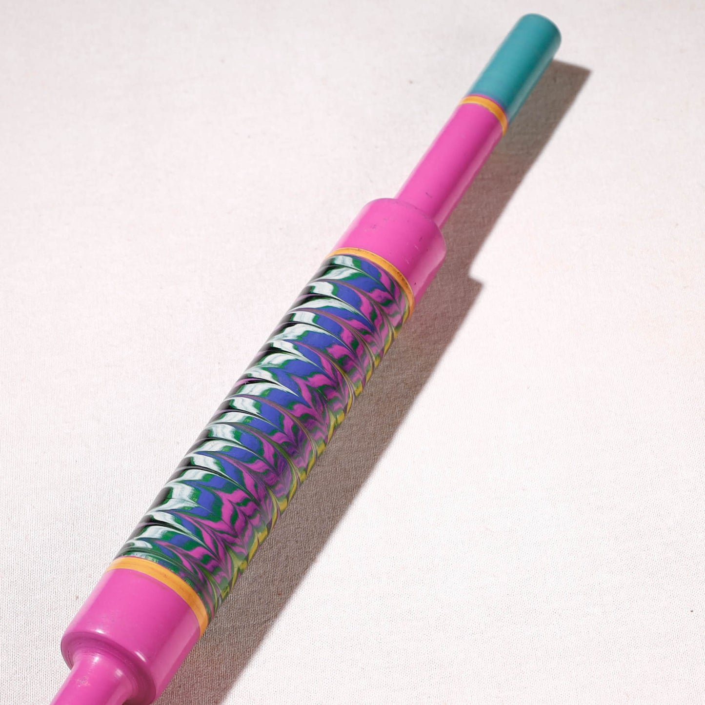 Handmade Lacquered Wooden Belan/बेलन (Chapatti Roller, Rolling Pin)