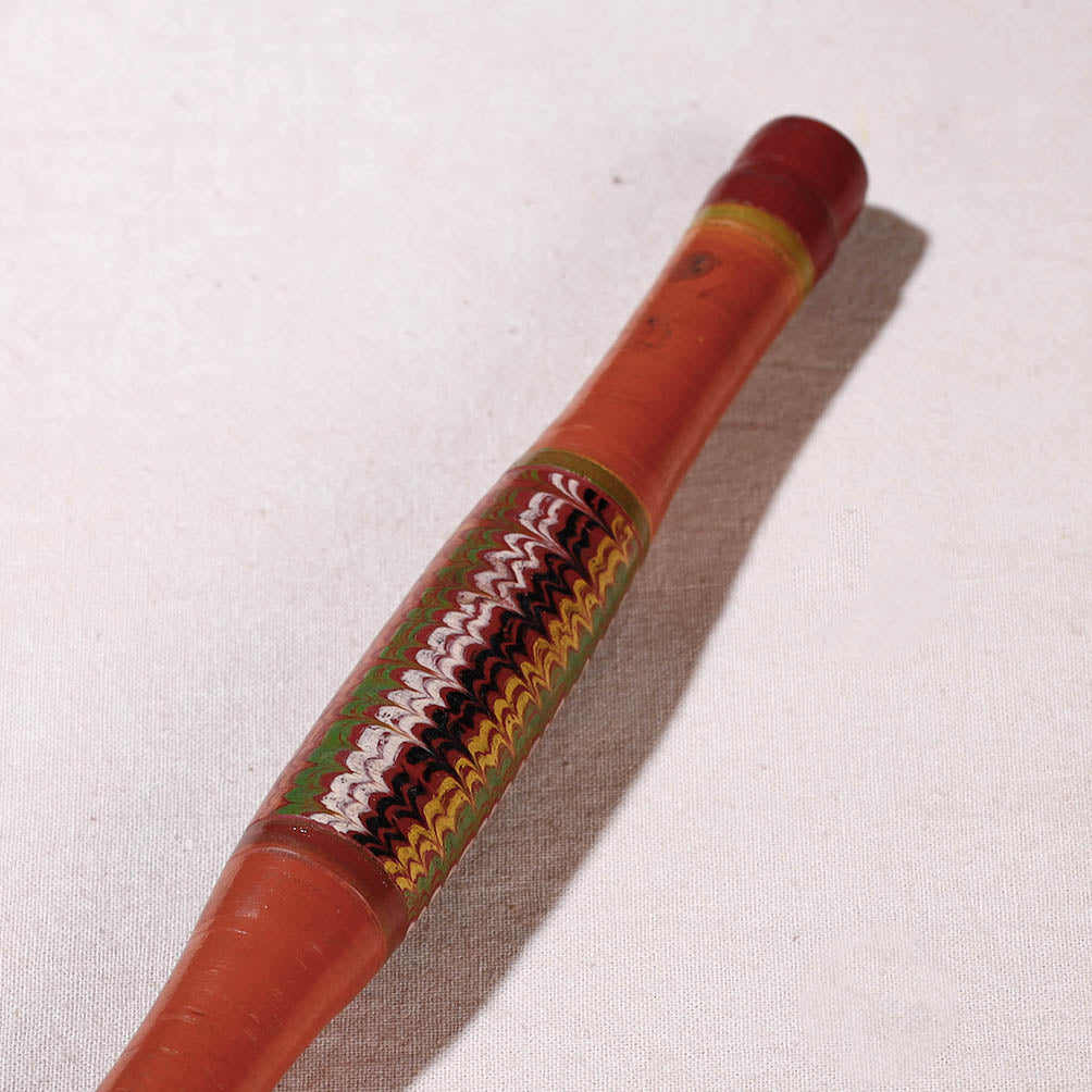 Handmade Lacquered Wooden Belan/बेलन (Chapatti Roller, Rolling Pin - Small)