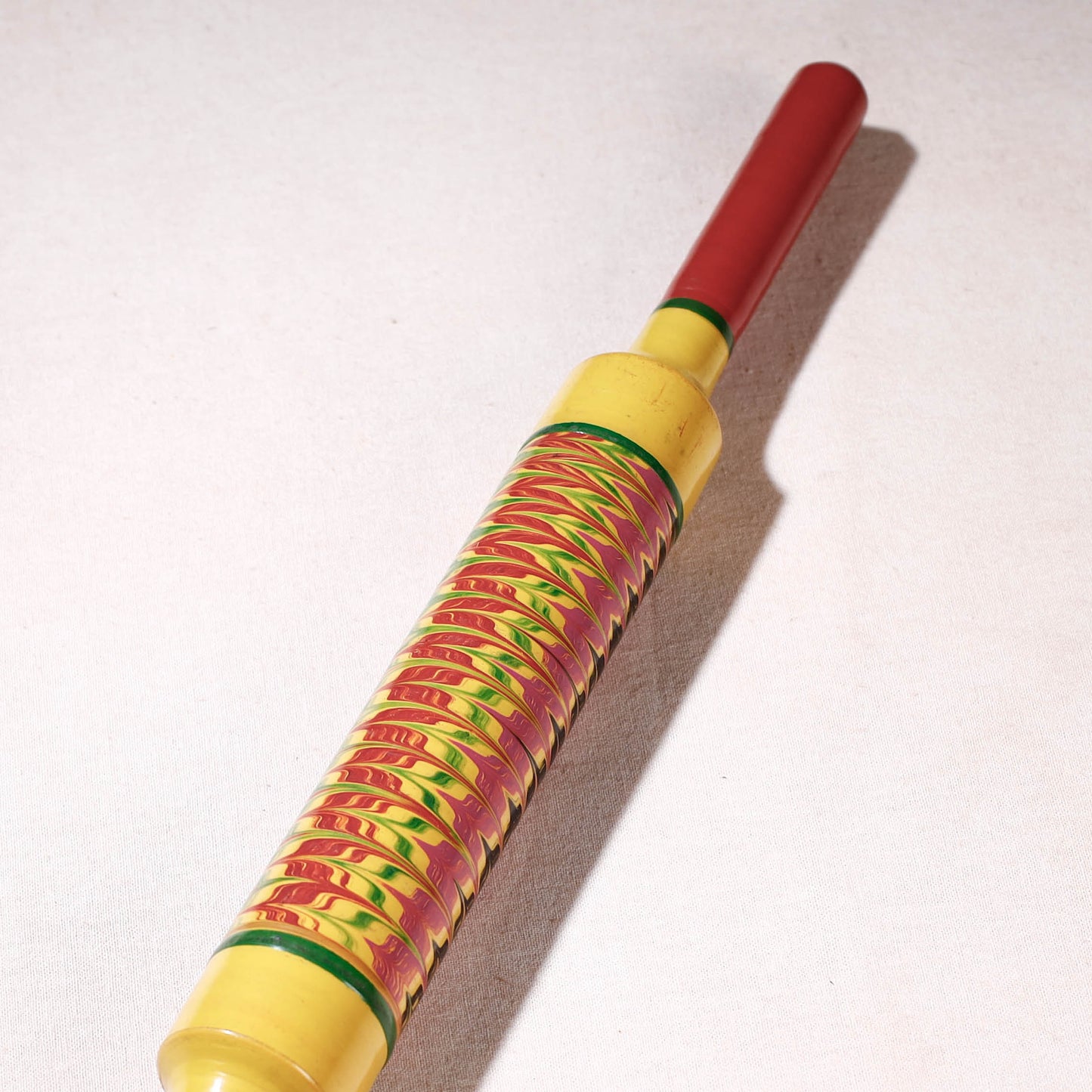 Handmade Lacquered Wooden Belan/बेलन (Chapatti Roller, Rolling Pin)